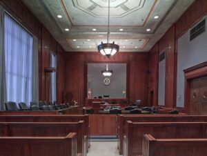 inside of a court room