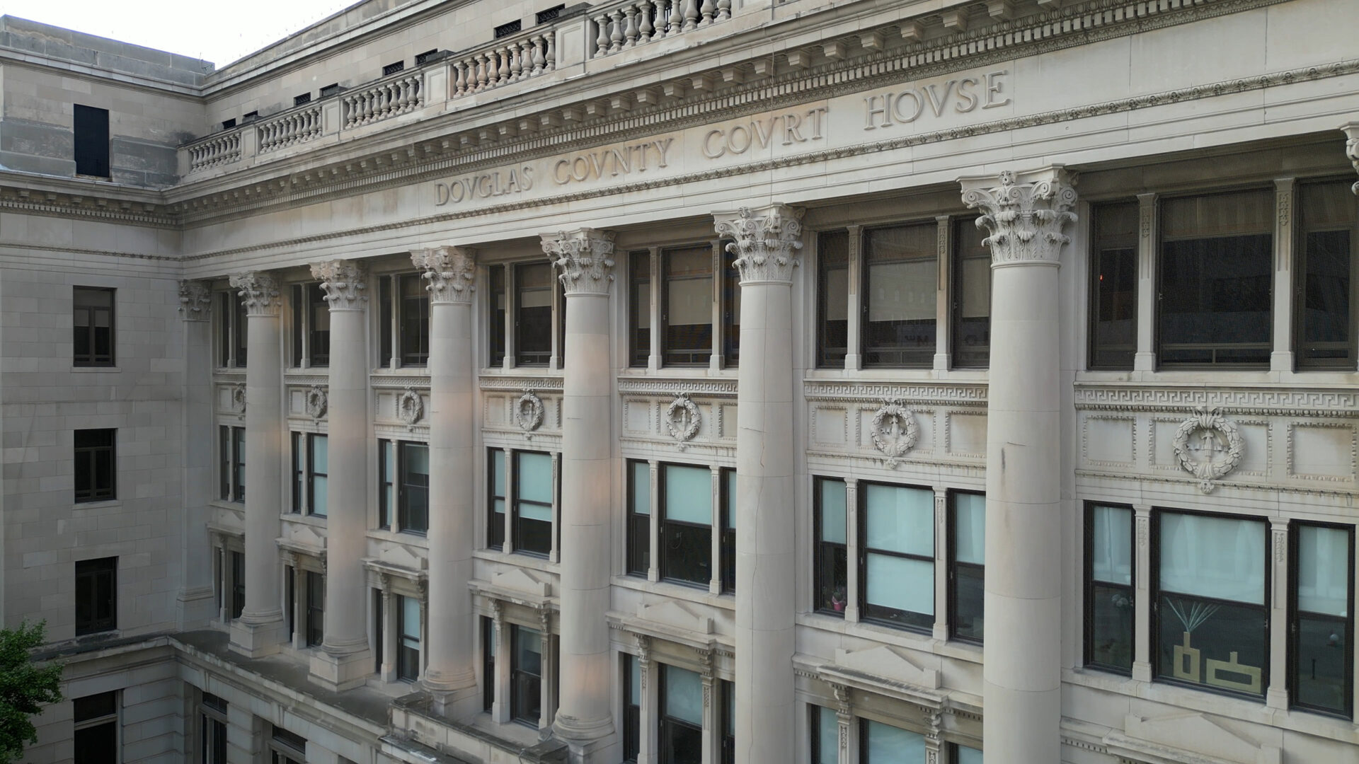 omaha nebraska courthouse from elevated view